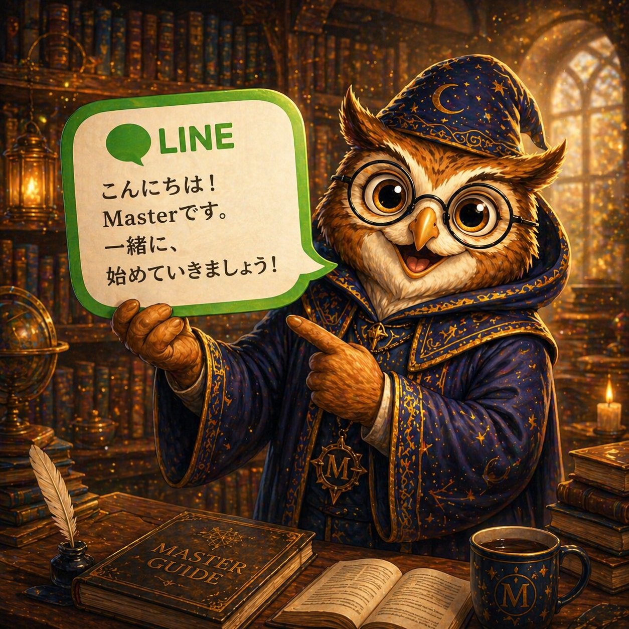 LINE で迎える Master